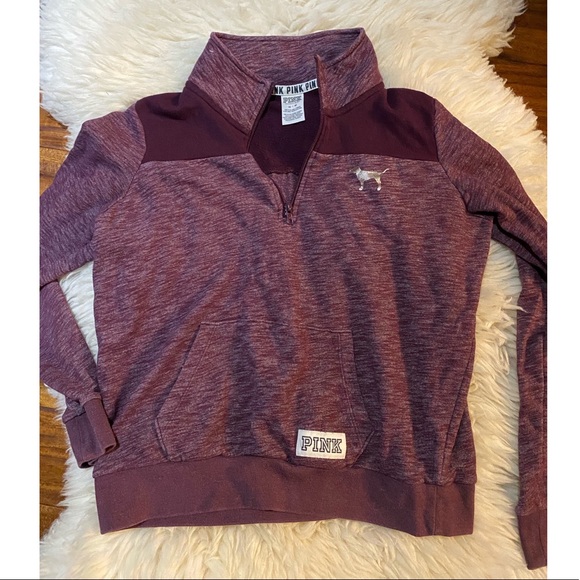PINK Victoria's Secret Tops - VS Pink - Quarter Zip Sweatshirt
